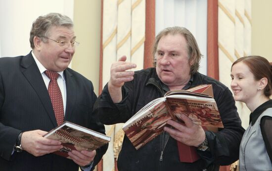 Actor Gerard Depardieu visits Saransk