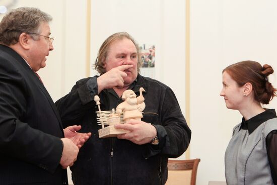 Actor Gerard Depardieu visits Saransk