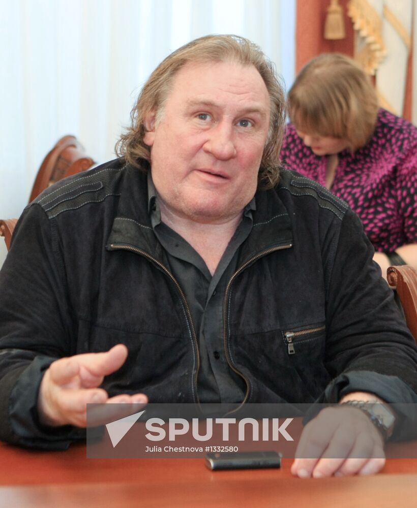 Actor Gerard Depardieu visits Saransk