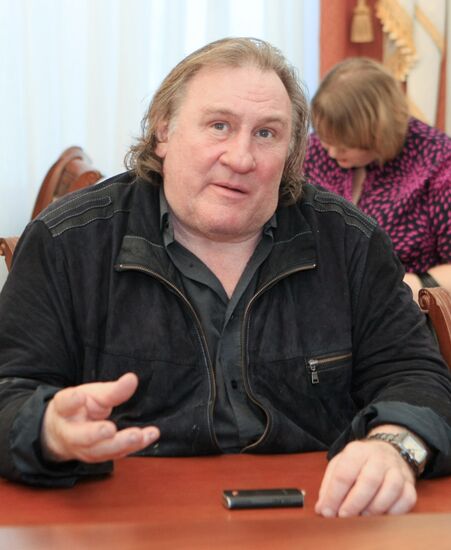 Actor Gerard Depardieu visits Saransk