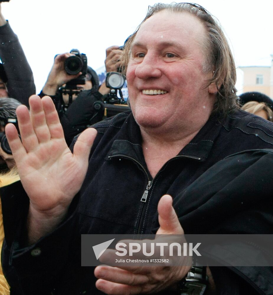 Actor Gerard Depardieu visits Saransk