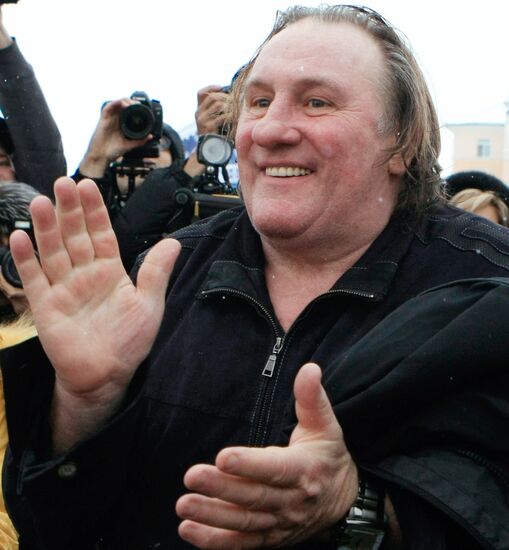 Actor Gerard Depardieu visits Saransk