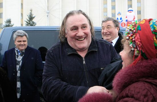 Actor Gerard Depardieu visits Saransk