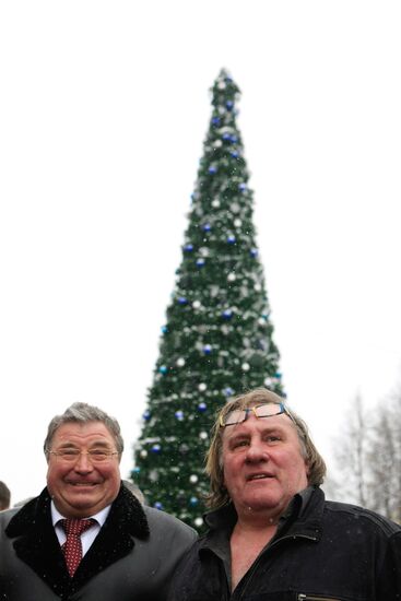 Actor Gerard Depardieu visits Saransk