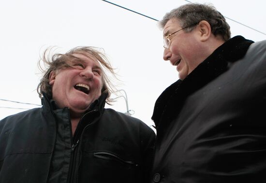Actor Gerard Depardieu visits Saransk