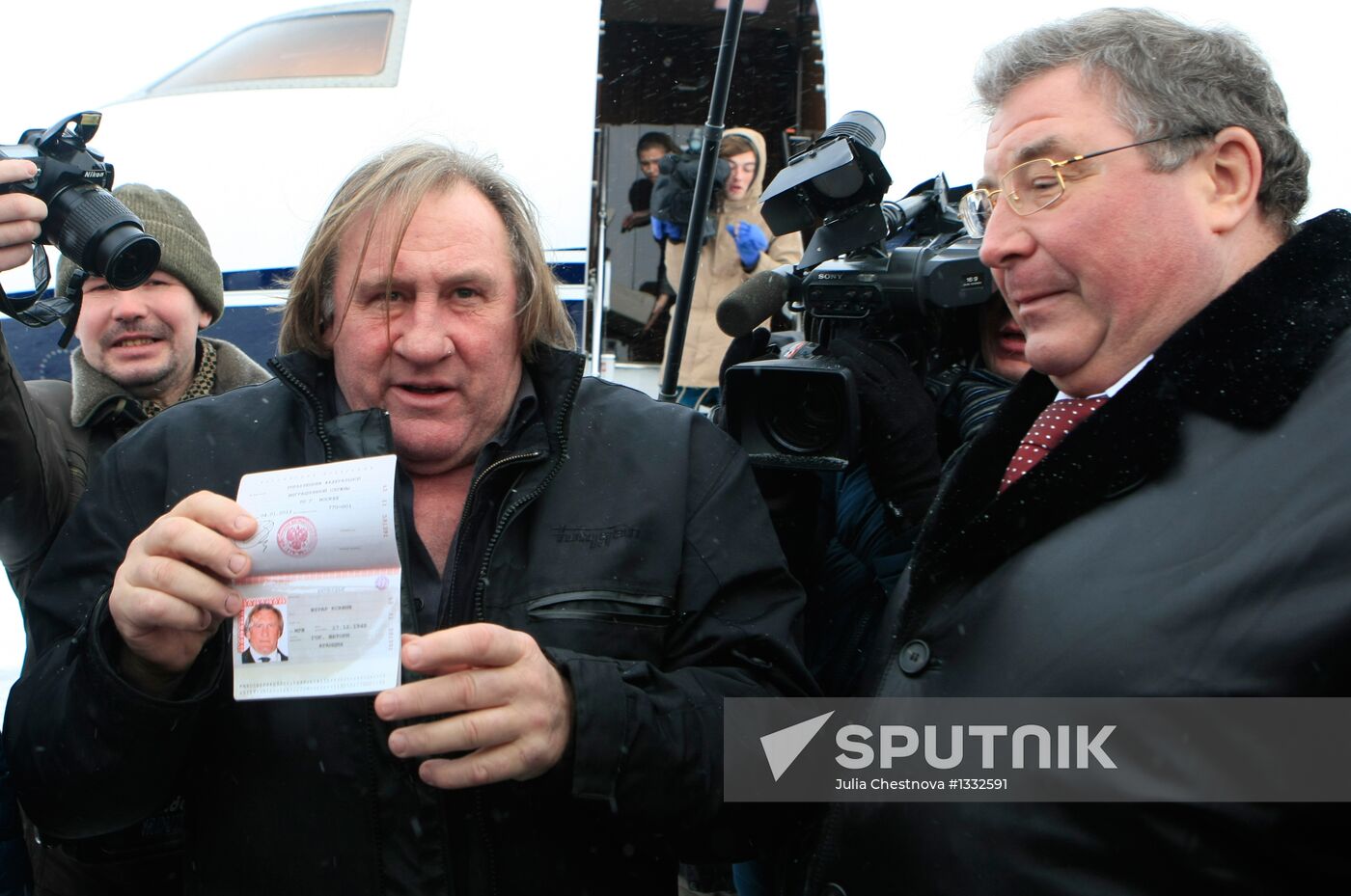 Actor Gerard Depardieu visits Saransk