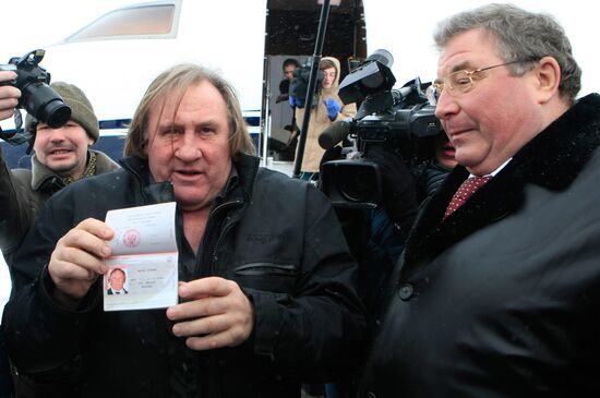 Actor Gerard Depardieu visits Saransk
