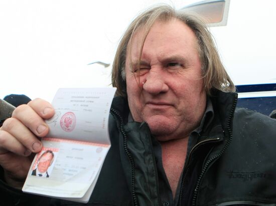 Actor Gerard Depardieu visits Saransk