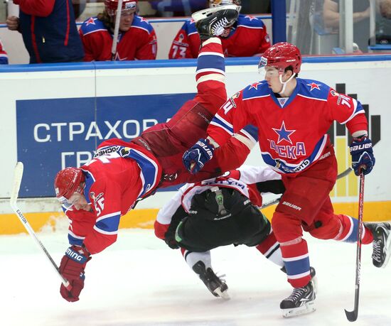 Kontinental Hockey League. CSKA vs. Traktor