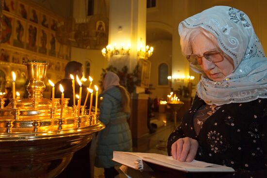Orthodox Christmas service in Petropavlovsk-Kamchatsky
