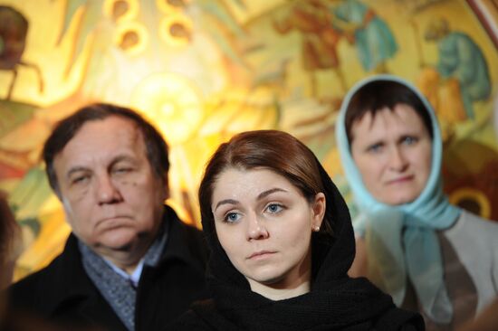 Orthodox Christmas service at Christ the Savior Cathedral