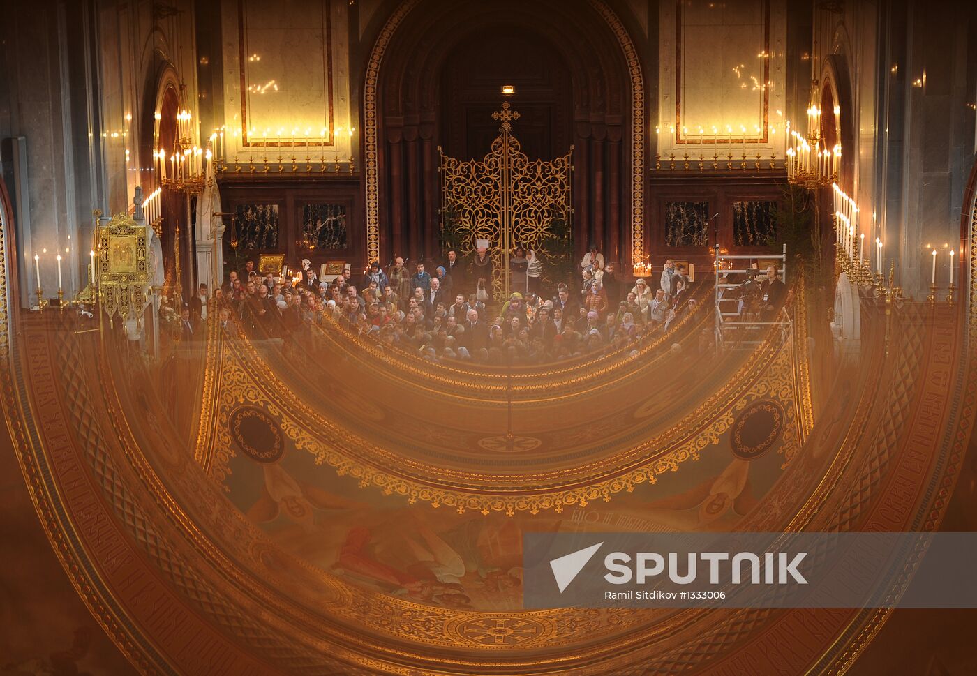 Christmas service at the Cathedral of Christ the Saviour