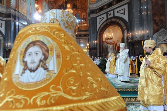 Christmas service in Christ the Saviour Cathedral