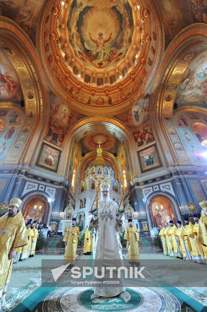 Christmas service in Christ the Saviour Cathedral