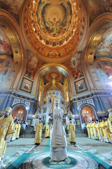 Christmas service in Christ the Saviour Cathedral