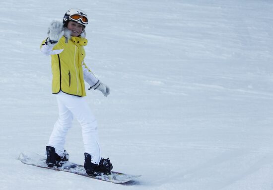 Winter recreation in Courchevel