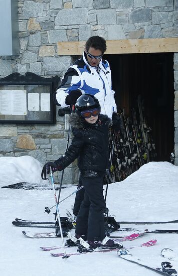 Winter recreation in Courchevel