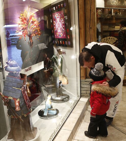 Winter recreation in Courchevel