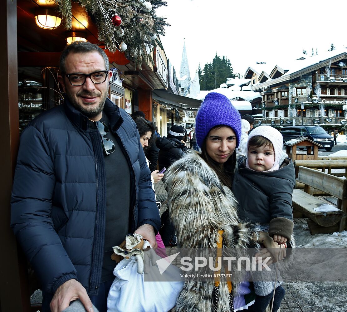 Winter recreation in Courchevel