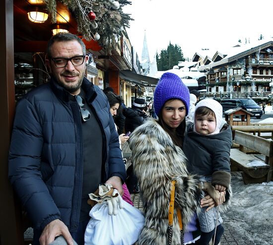 Winter recreation in Courchevel