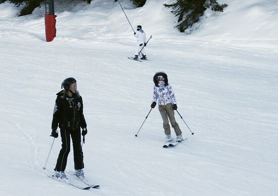 Winter recreation in Courchevel