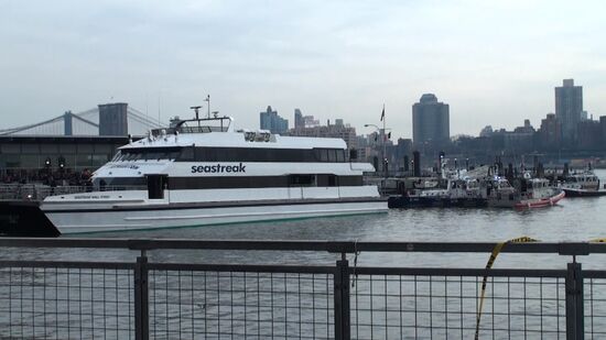 Commuter ferry crashes into pier in New York