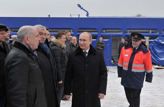 Vladimir Putin attends Vitus Bering name-giving ceremony