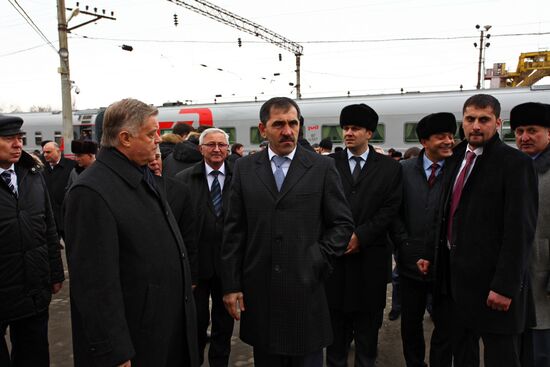 Corporate express train "Ingushetia" goes on first run