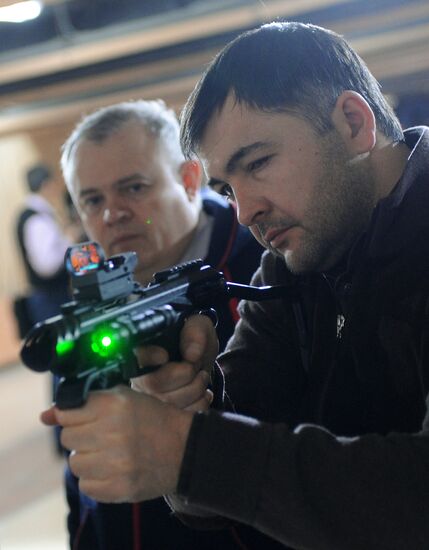 Pistol shooting competition among State Duma deputies
