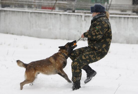 Dog training center for border troops