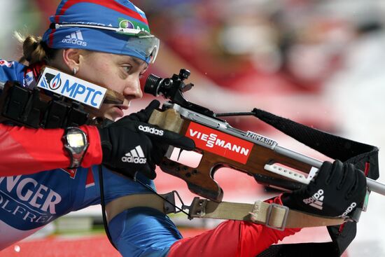 Biathlon 5th stage of World Cup. Women's Sprint