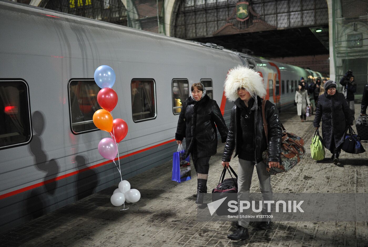 "Ingushetia" train arrives in Moscow