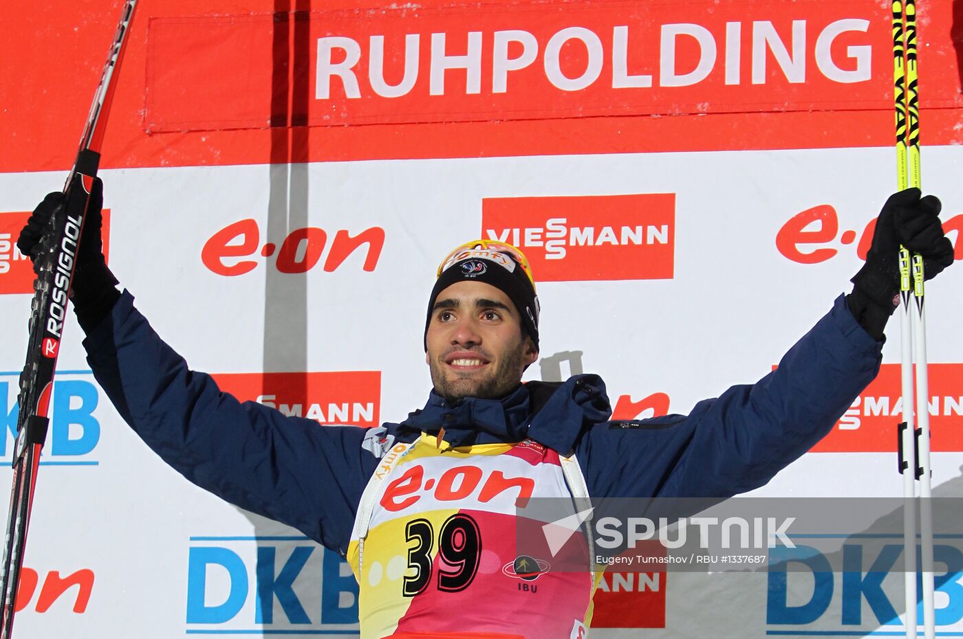 IBU Biathlon World Cup 5th stage. Men's Sprint