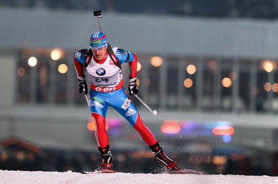 IBU Biathlon World Cup 5th stage. Men's Sprint