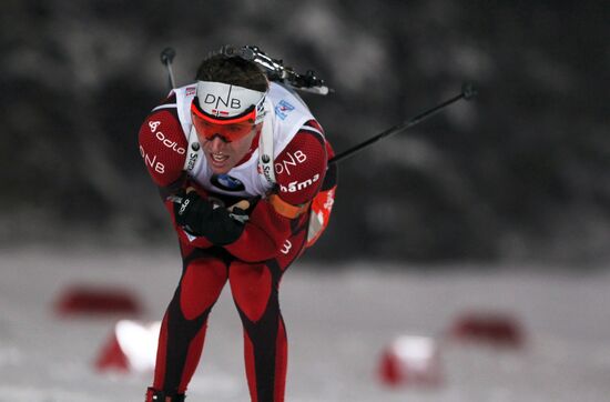 IBU Biathlon World Cup 5th stage. Men's Sprint