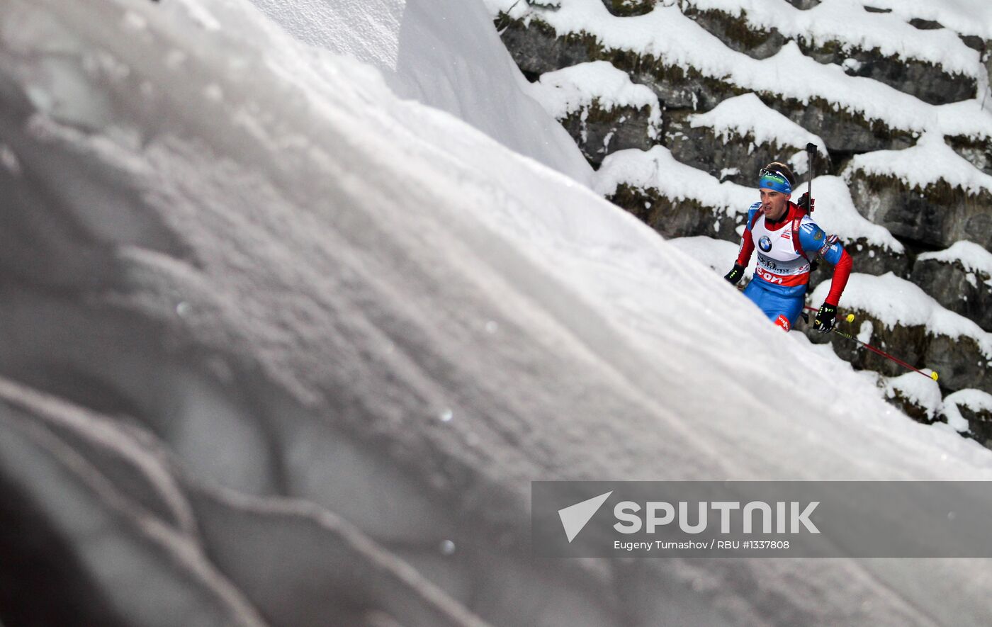 IBU Biathlon World Cup. 5th stage. Men's sprint