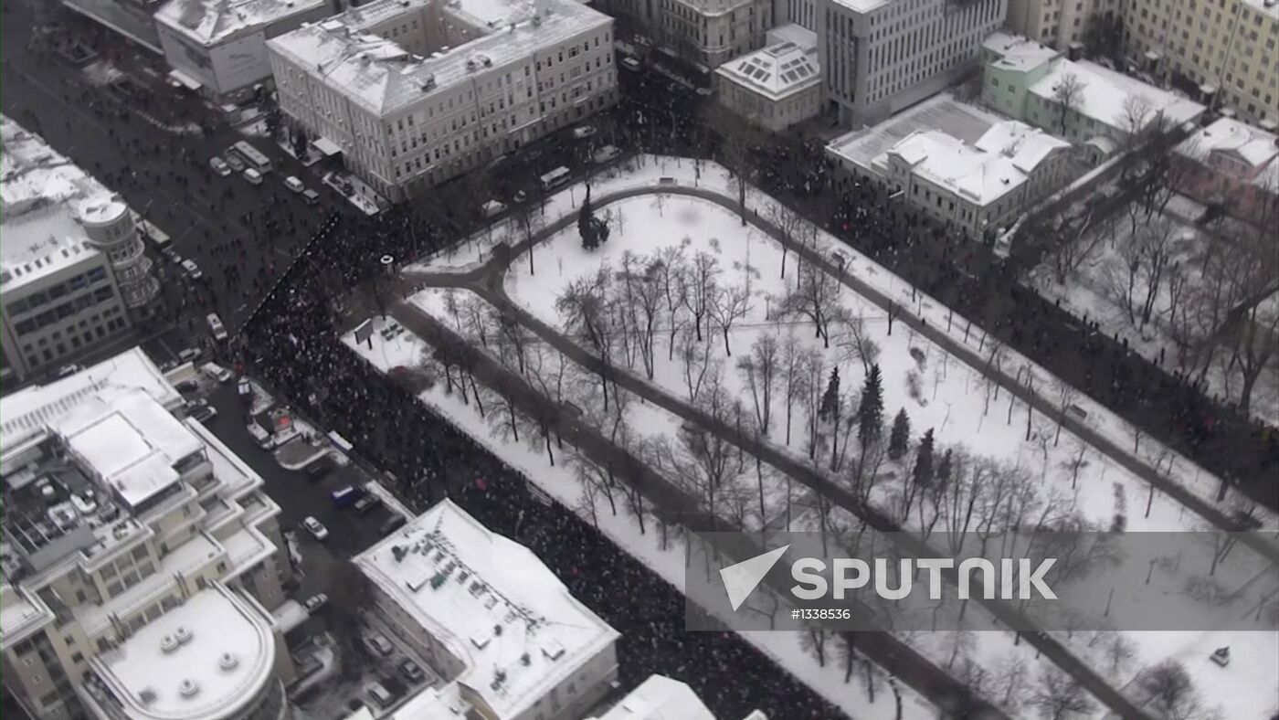 Opposition rallies in Moscow against "anti-Magnitsky law"