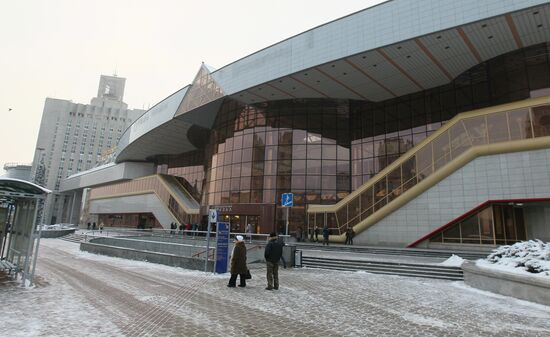 Main railway station in Minsk