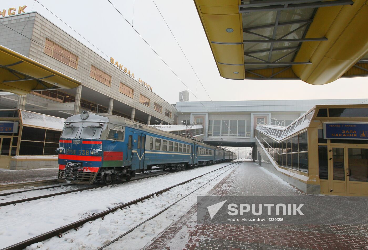Main railway station in Minsk