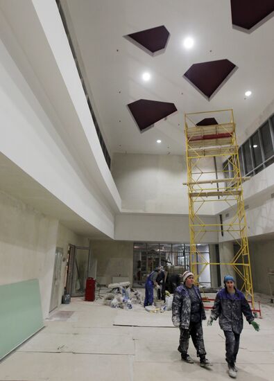 Construction of Rubin Arena in Kazan