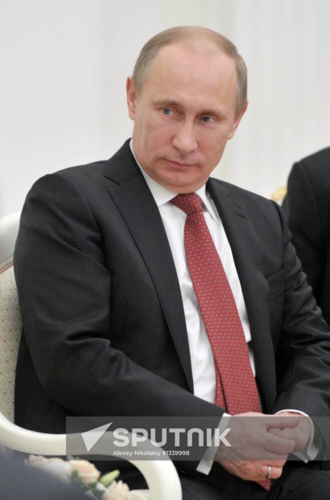 Vladimir Putin meets with Sheikh Hasina in Kremlin