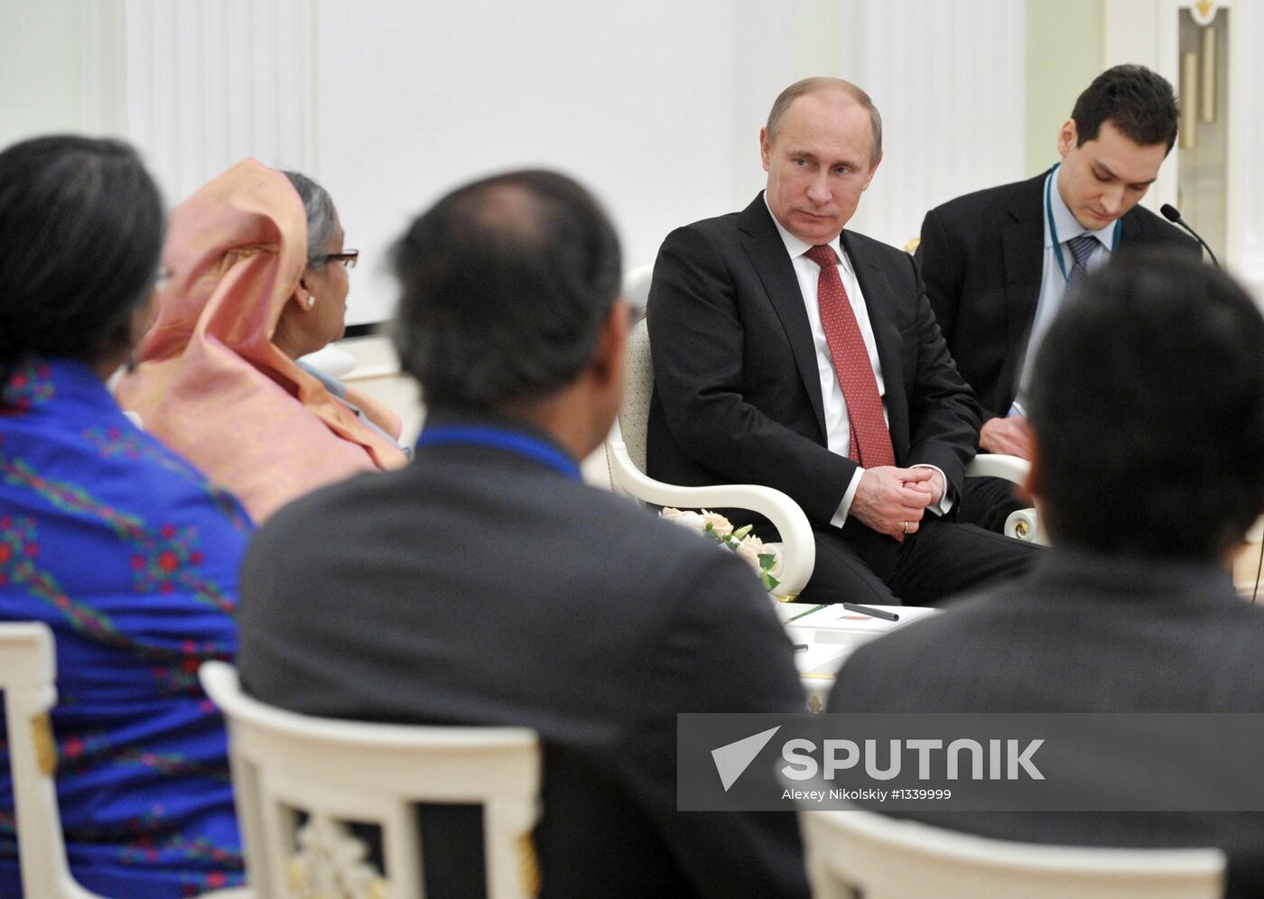 Vladimir Putin meets with Sheikh Hasina in Kremlin