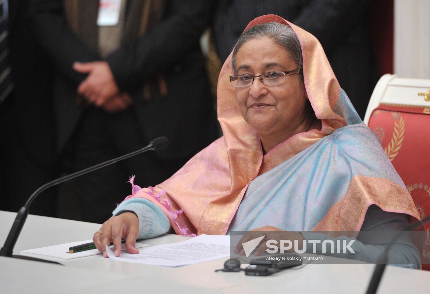 Vladimir Putin meets with Sheikh Hasina in Kremlin