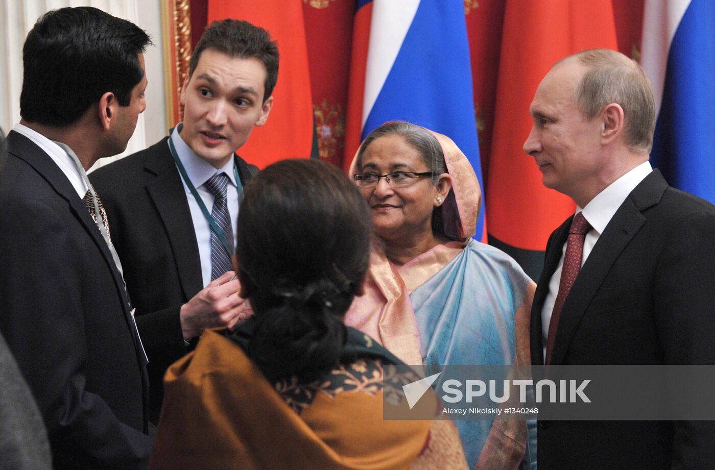 Vladimir Putin meets with Sheikh Hasina in Kremlin