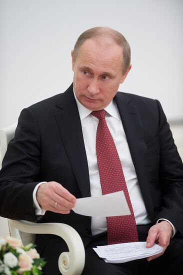 Vladimir Putin meets with Sheikh Hasina in Kremlin