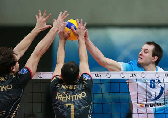 Volleyball Champions League. Dynamo Moscow vs. Trentino