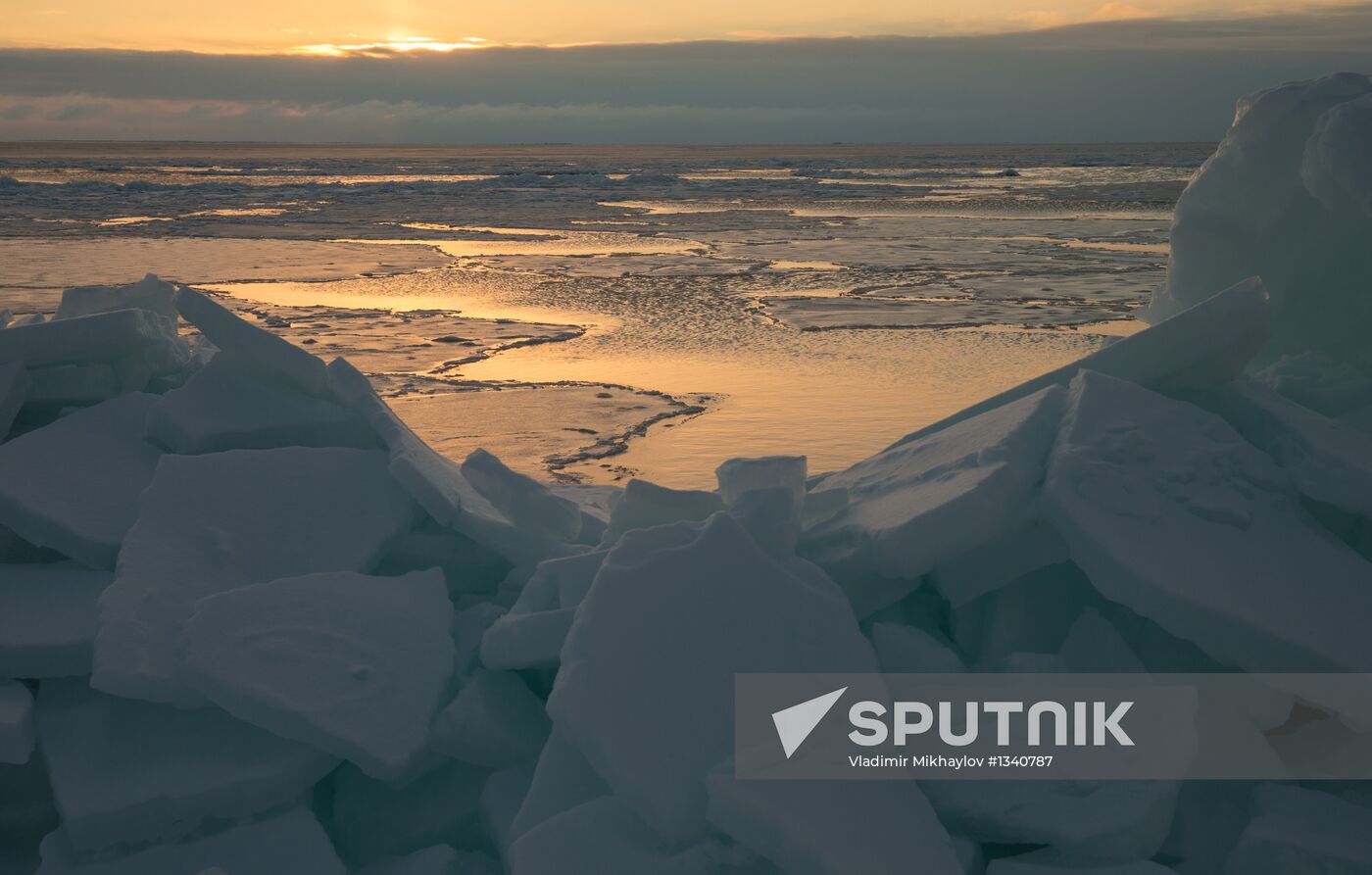 Dawn at Sea of Okhotsk