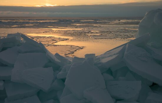 Dawn at Sea of Okhotsk