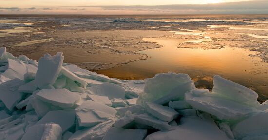 Dawn at Sea of Okhotsk