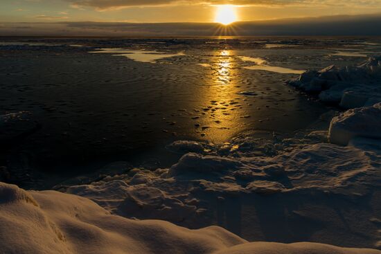 Dawn at Sea of Okhotsk